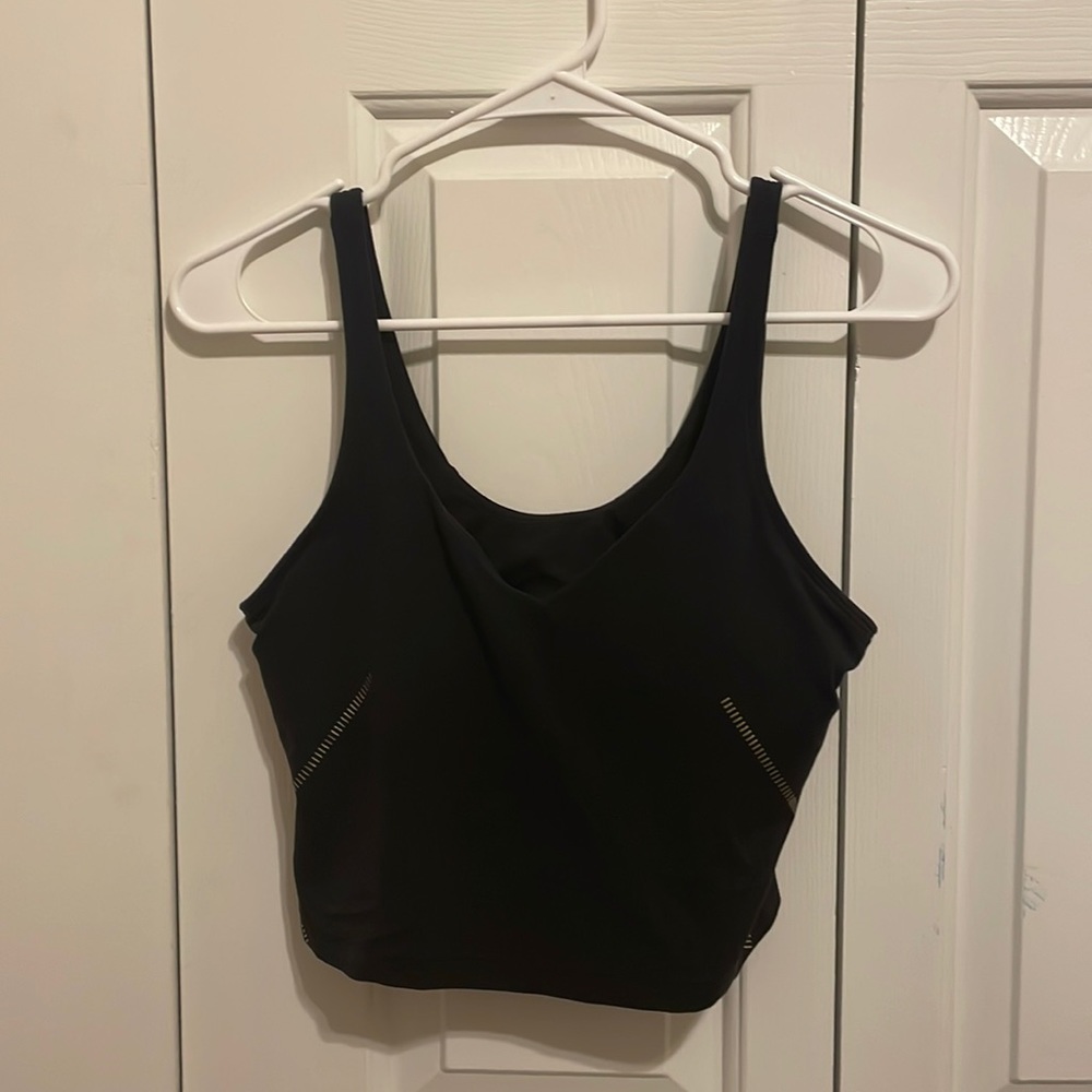Lululemon Align Tank, Size 8, Special Edition Black with Gold Accent